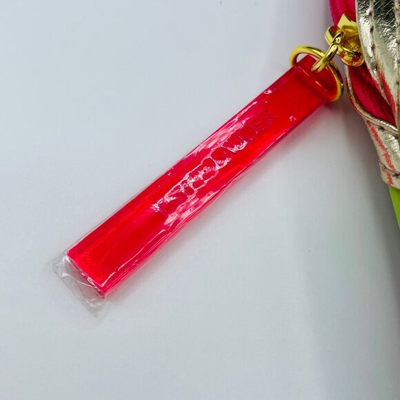 Lilly Pulitzer for Estee Lauder Zipper Make-Up Travel Pouch Bag Pink Green - Picture 4 of 8